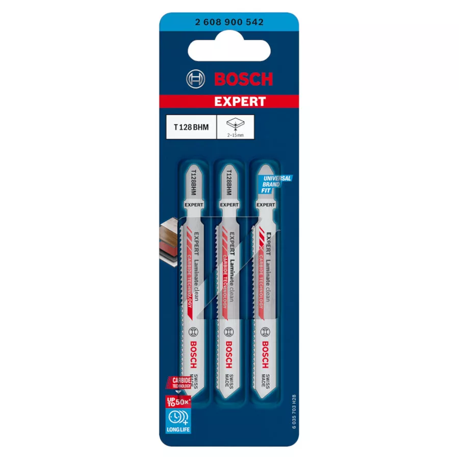 Lame scie sauteuse T128 BHM Expert Laminate clean Bosch